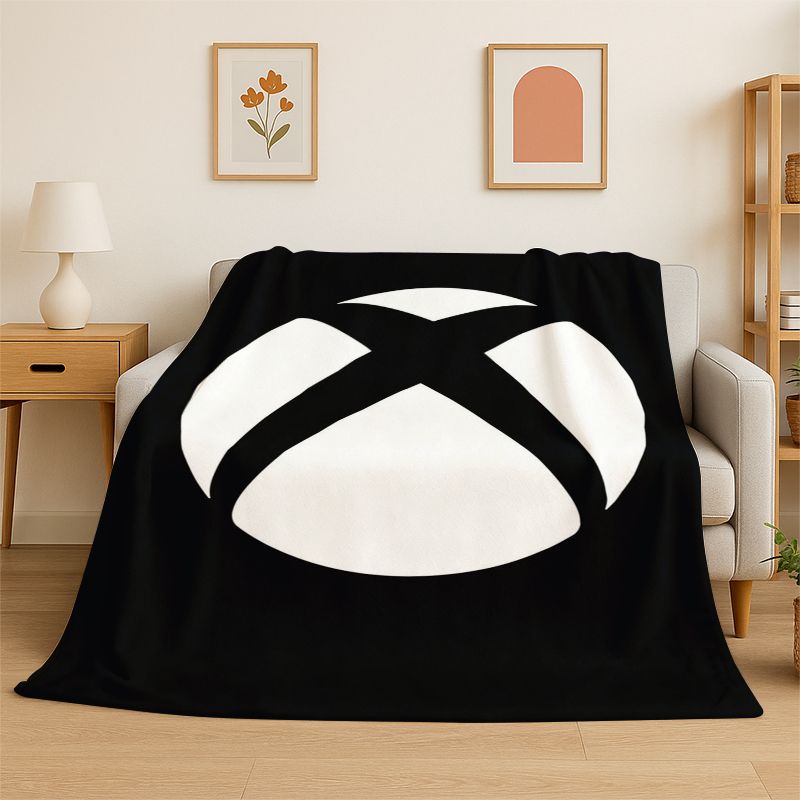 Retro Gaming Xbox - Coperta in flanella con logo retrò
