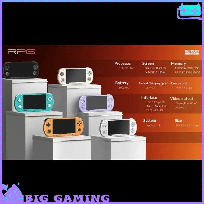 Retro Gaming Joystick - Console di Gioco Portatile Retroid Pocket