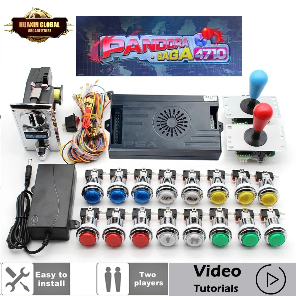 Retro Gaming Cabinet - Kit scatola Pandora Saga per 2