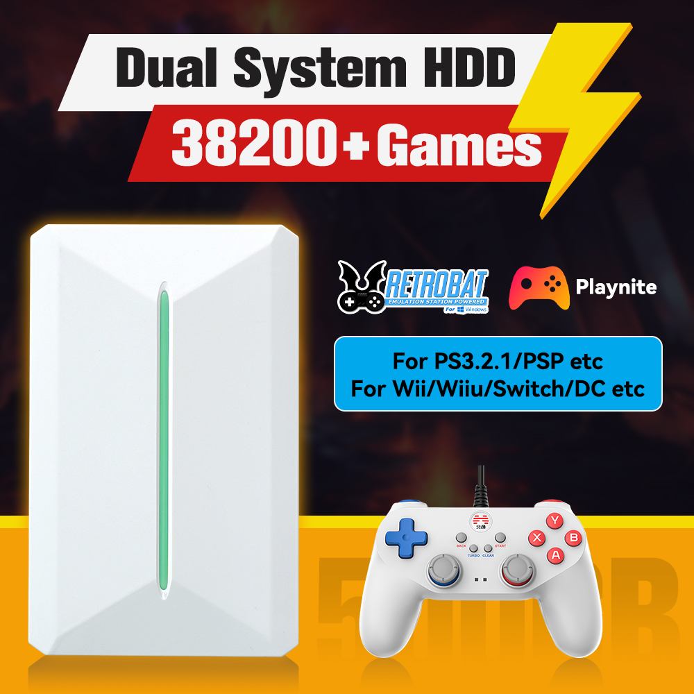 Retro Gaming Hdmi Stick - Retrobat&Playnite System HDD Console di gioco