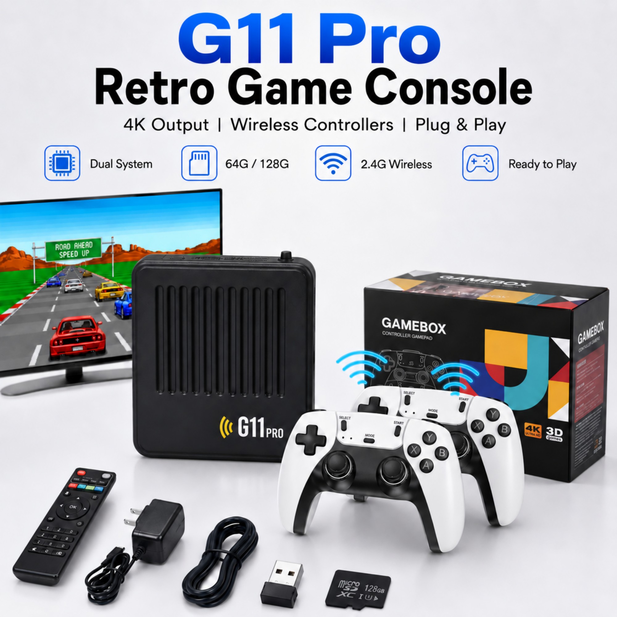 Retro Gaming Hdmi Stick - Console per videogiochi retrò G11 Pro,