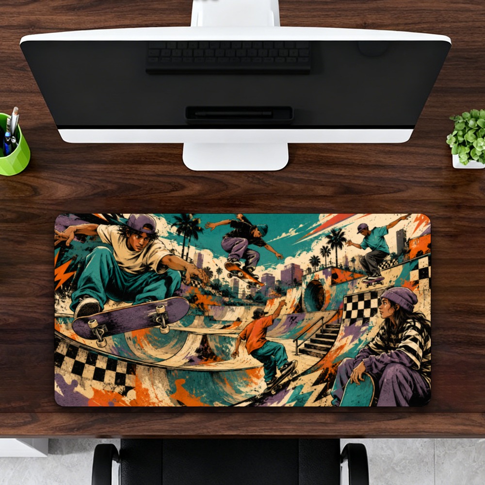 Retro Gaming Keyboard - Fantastico tappetino da tavolo per skateboard