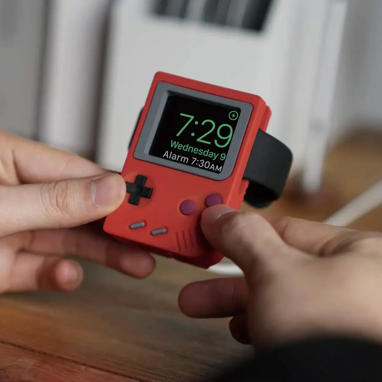Retro Gaming Apk - Supporto in Silicone per Caricabatterie IWatch,