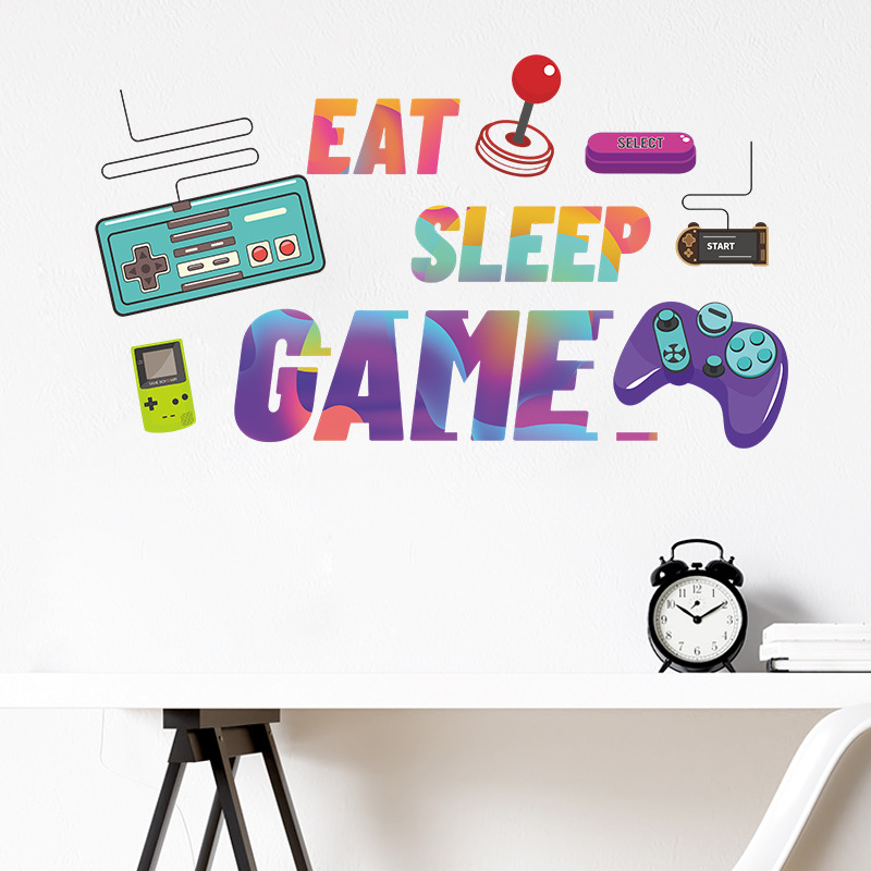 Retro Gaming Cabinet - Adesivo Murale 