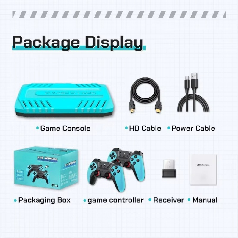 Retro Gaming Hdmi Stick - Console da gioco retrò U36 Wireless