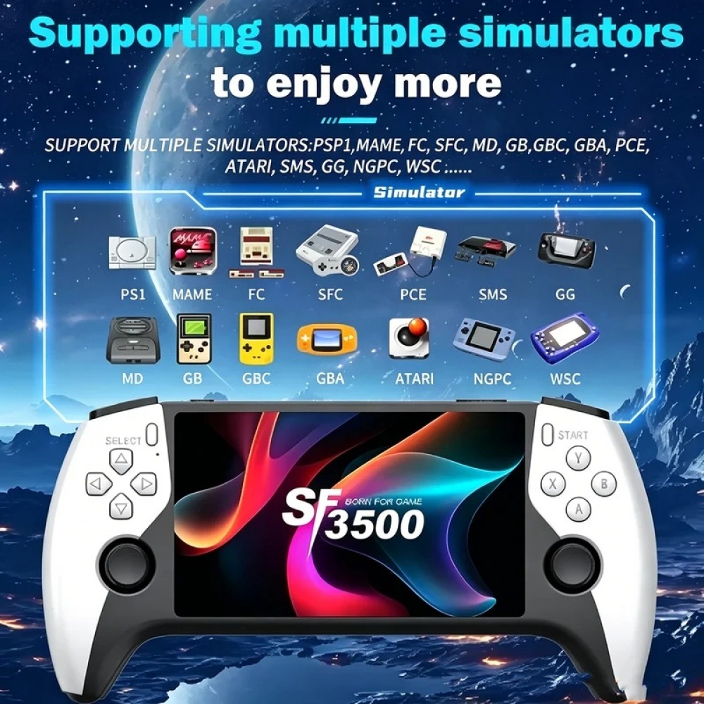 Retro Gaming Apk - Console di gioco portatile SF3500 da