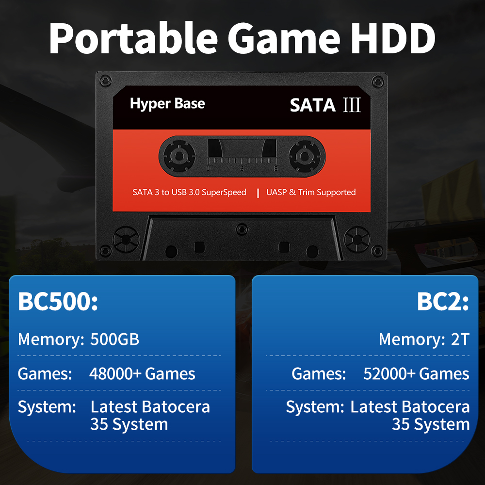 JMachen 500G/2TB Disco rigido  - Retro Gaming Batocera recensione e prezzo