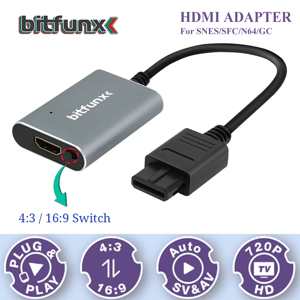 Bitfunx 720P Adattatore Svideo - Retro Gaming Apk recensione e prezzo