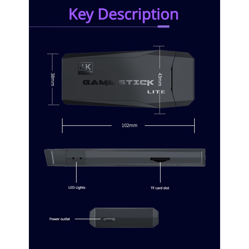 Console di Gioco Retrò 4K HD c - Retro Gaming Hdmi Stick recensione e prezzo