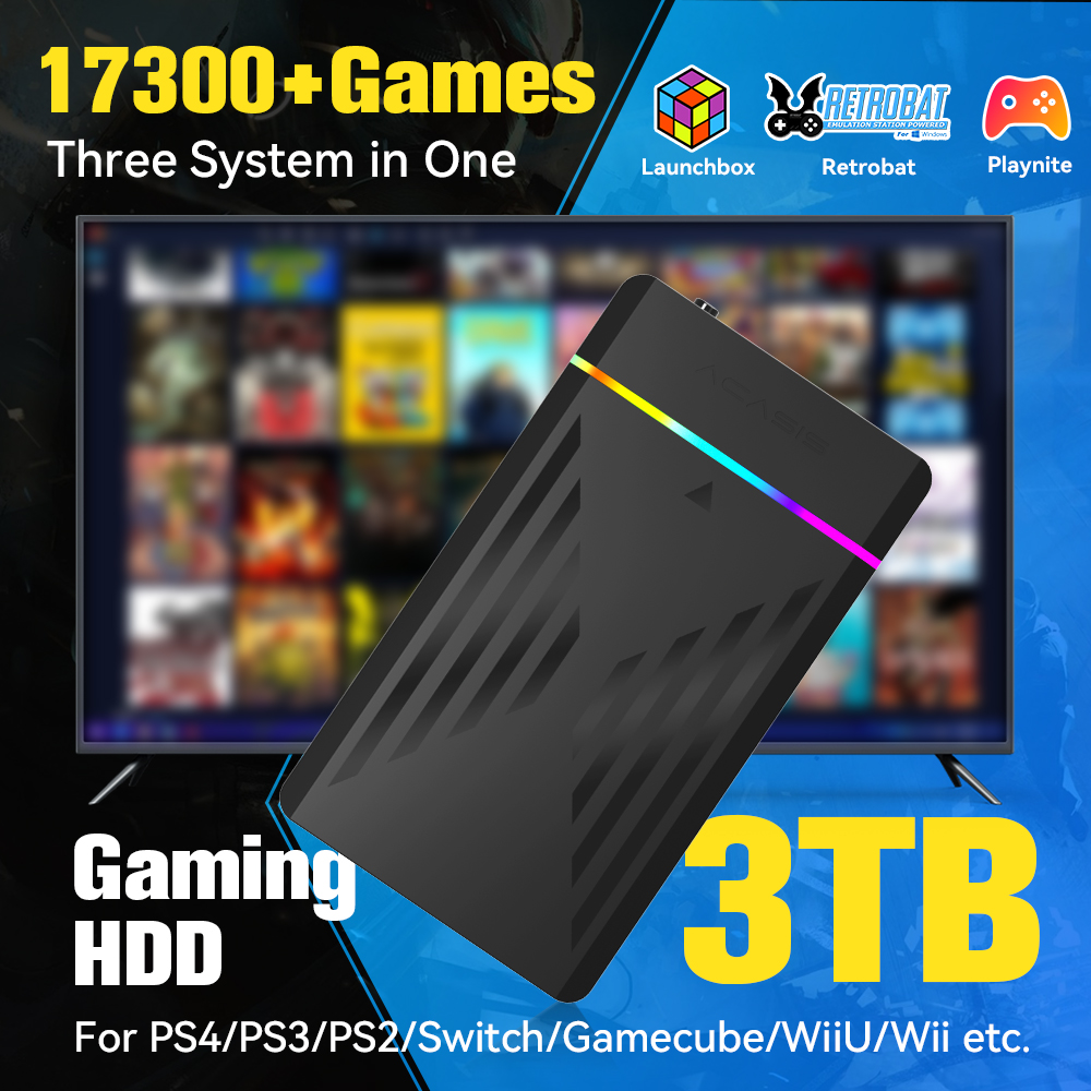 HDD da gioco portatile da 3 TB - Retro Gaming Joystick recensione e prezzo